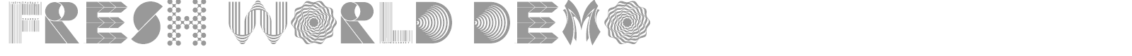 Fresh World font preview